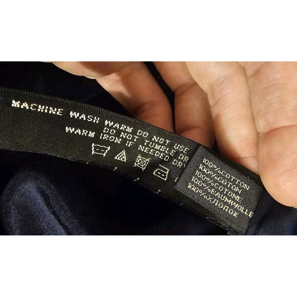 RALPH LAUREN BLACK LABEL Navy 3/4 Sleeve Crop Jacket Pea Coat Womens 14 purple - Picture 6 of 7